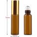 Tianzd 20 Pack 5ml Amber Roller Bottles - Essential Oil Glass Rollers with Gold Caps & Funnel Opener - Perfect for DIY Aromatherapy - Buy Online on SooperMarket.com