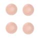 FZBNSRKO 2 Pairs Natural Round Silicone Reusable Adhesive Nipple Cover Breast Pads Gel Petals Pasties Bra Pads for Women Ladies