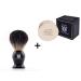 Henry Cavendish Lavender Shave Kit with - Shaving Soap with Shea Butter & Coconut Oil. Long Lasting 3.8 oz Puck Refill Plus a Gentleman's 100% Pure Badger Hair Shaving Brush.