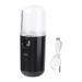 Gogogmee 1pc Portable Humidifier Air Mister for Essential Oils Diffuser for Hand Facial Mister Black Plastic