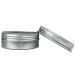 24 Pack 2 Oz Screw Top Aluminum Tin Cans for Lip Balm, Cosmetics & Candles - Metal Storage Jars with Screw Cap for Makeup, Salve & Tea - Buy Online on SooperMarket.com