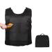 Aleawol stab protection vest with removable manganese steel plate front and back body protection vest adjustable stabbing vest for body to protect unisex