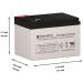 Buy SigmasTek SP12-15HR 12V 15AH F2 SLA Battery - Replace HR15-12 EVH12150 ELT-12140 & More - Fast Worldwide Shipping - Buy Online on SooperMarket.com