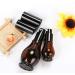 Vasana Amber Glass Spray Bottles - 50ml Fine Mist with Anti-Dust Cap | Ideal for Cosmetics Aromatherapy Essential Oils | Set of 3 - Buy Online on SooperMarket.com