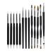 yilin 13X/Set Gel Nail Painting Flower Drawing Pens Multifunctional Double- Nail Pen