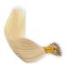 Nano Ring Hair Extensions Platinum Blonde #60 100% Remy Human Hair Nano Beads Included (18")
