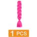 prinfantasy Braiding Hair Long Braid Hair Extensions Synthetic Braiding Hair Hot Pink Halo Hair Extension DIY Braiding Hair Pink Hair Extensions GBBZ018 GBBZ018 24 inch - Buy Online on SooperMarket.com