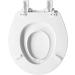 Mayfair 888SLOW 000 NextStep2 Round White Toilet Seat with Built-In Potty Training Seat - Slow-Close & Removable - Buy Online on SooperMarket.com