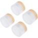 B Blesiya 4 Pieces 50g Empty Glass Cream Jars - Ointment & Cosmetic Containers with Screw Lid for International Shipping - Buy Online on SooperMarket.com