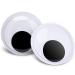 FINGOOO 6 Inch Giant Googly Eyes Large Wiggle Eyes with Self Adhesive for DIY Art Crafts and Christmas Tree Halloween Party Decorations,2 Pieces 6 Inch ,2pcs