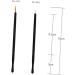 Beavorty 150 Pcs white Wand Applicator Eyeliner Liquid Eye shadow brush gel eyeliner brush - Buy Online on SooperMarket.com