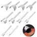 Strap End Punch Odowalker 10 Pieces Leather Tools Leather Craft Tools DIY Half Circle End Corner Half-Round Cutter Punch for Crafting Strap Belt Wallet and Bag End 5-50mm