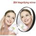 ARAZO 20X Magnifying Mirror - Professional Pocket Vanity for Eye Makeup and Eyebrow Tweezing - Buy Online on SooperMarket.com
