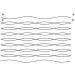 Modern Waves Full Line Stencil - Nylon Mesh Template for Quilting - Free Motion & Long-Arm Quilting Tool (31006) - Buy Online on SooperMarket.com
