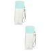 Kisangel 2pcs Outdoor Portable Cup Workout Water Bottle Bpa Bottle Bote Water Holder Child Large Jug