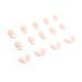 Glossy White French Tip Almond Shape Press-On Nails - Medium Length | Full Cover Acrylic False Nails with Cute Design for Women - Buy Online on SooperMarket.com