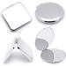 Folding Makeup Mirror Portable Stainless Steel Cosmetic Mirror Double Sided Pocket Mirror Square Hand Pocket Makeup Mirror - Buy Online on SooperMarket.com