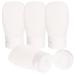 FRCOLOR Travel Shampoo Bottles Silicone Travel Bottles silicone travel bottle set squeezy lotion bottles portable shampoo bottles 4Pcs 30ml Refillable Travel Lotion 3.2x3.2x8.5 White