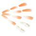 Brishow Heart Long Orange Ballerina Press-On Nails - 24PCs Acrylic Artificial Fingernails for Women & Girls - Buy Online on SooperMarket.com