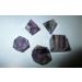 Jet Purple Flourite Sacred Geometry Set - Top Grade Merkaba Star with Velvet Pouch and Free Booklet - Crystal Therapy for Chakra Balancing and Healing - Buy Online on SooperMarket.com