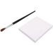 Nail Art Mixing Paper L Size One Piece Dual Sided Manicure Cosmetic Mixing Paper Pad with Angle Brush - Buy Online on SooperMarket.com