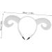 Gogogmee Sheep Horn Headband Head Band Halloween Decor Animal Headdress Halloween Hair Accessory Horn Hairband Funny Hairband Sheep Horn Hair Hoops Hair Decor Photo Prop Cotton White One Size White - Buy Online on SooperMarket.com