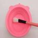 Makeup Brush Cleaning Mat Foldable Brush Cleaner Bowl Silicone Brush Cleaner Pad for Sponge Pink Cleaning pads - Buy Online on SooperMarket.com