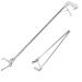 Tianbi Heavy Duty Collapsible Snake Tongs Reptile Eel Grabber Catcher Stick Stainless Steel Garbage Clip Wide Jaw Handling Pliers for Indoor & Outdoor