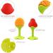 TEKSTAR Silicone Fruit Shape Baby Teething Toys Set - BPA Free, Freezer Safe Teethers to Soothe Infant and Toddler Gums - Buy Online on SooperMarket.com