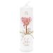 Baptism candle girl tree hearts pink personalized with name & baptismal saying design online yourself incl. jute ribbon decoration