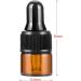Zeoabsy 20 Mini 1ml Brown Glass Drip Bottles with Pipettes - Ideal for Aromatherapy & Essential Oils Storage - Buy Online on SooperMarket.com