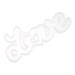 STOBOK Letter Stencil Alphabet Casting Mold Foot Charm White Crystal Mother Accessories White 19.7X9.2X1.6CM