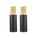 Sybl 2 pieces 50 ml of litter -proof travel bottles made of glass for toilet articles travel containers cosmetics cream pumping bags lotion dispenser bottles for lotion foundation essential oil (matt black) 50ml/1.7oz