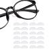 Quesuc Glasses Nose Pads 24 PCS Eyeglass Nose Pads On Soft Silicone Nosepads Nose Pads For Eyeglasses(1.5mm Transparent)