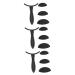 Baluue 3 Sets Eye Shadow Stamp Accessories Eye Shadow Makeup Tool Eyeshadow Makeup Supply