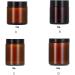 Dajidafu Amber Glass Bottle For Makeup And Body Care Products Multi-functional Screw Lid Reusable BPA-free Eco-friendly 100g Black 100g 100g Black 100g - Buy Online on SooperMarket.com