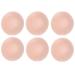 FZBNSRKO 3 Pairs Natural Round Silicone Reusable Adhesive Nipple Cover Breast Pads Gel Petals Pasties Bra Pads for Women Ladies