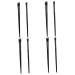 Baluue 12 Sets Eyeliner Brush Makeup Brush Ear Multi-function Eyebrow Brush Wood Black