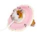 Small Pet Elizabeth Collar Protective Circle Nursing Ring Lightweight Elizabethan Collar for Guinea Pigs and Rabbits Pink