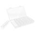 Buy EVSCAN 28-Slot Transparent Plastic Organizer Box - Sustainable Storage for Earrings Neck Chains & Medication - Buy Online on SooperMarket.com