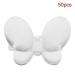 Nail Card Rings Dekaim 50pcs/set Nail Card Ring Flower/Butterfly Manicure Gel Color Display Tool(01#Butterfly + Clear)