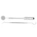 Healifty Dental Picks 2pcs/ Set Teeth Pick and Stainless Dental Professional Products Led with Portable Light Mouth Cleaning Inspection Calculus Scraper Anti Dentist Oral Steel Tool Kit/Stain Silver 17x2.5x1.5cm