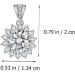 ABOOFAN 1pc Sun Petal Pendant Diamond Choker Necklace Rhienestone Necklace Crafts Making Material Alloy - Buy Online on SooperMarket.com