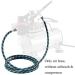 SAGUD 10ft Nylon Braided Airbrush Hose with 1/8 Size & Adapter for Most Airbrush Kits - Buy Online on SooperMarket.com