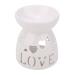 Solomi Fragrance Lamp Love - Candle Holder Ceramic Candle Essence Oil Burner Fragrance Lamp (3 Types) (Size: Love)