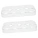 jojofuny 2pcs Egg Storage Box Food Tray Shelf Mustard Deviled Egg Holder with Lid Egg Tray Basket Filling Assorted Colorx2pcs 17.5x8.5x2cmx2pcs