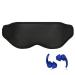 Sleep Mask +Ear Plugs 3D Contoured Eye Mask for Sleeping Block Out Light Without Pressure Lightweight with Adjustable Strap Reusable Ear Plugs for Sleeping Noise Cancelling Noise Reduction 33dB SNR