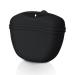 KOMUNJ Silicone Dog Treat Pouch Treat Bag for Dogs Silicone Dog Treat Bag for Dog Training Clip on Portable Training Container (Black)