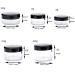 5g Cosmetic Containers 50pcs Sample Jars with Lids (Black) - 50 Count Makeup Sample Containers - Buy Online on SooperMarket.com