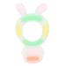 Baby bite ring wear-resistant dishwasher-resistant bite ring to reduce the finger-sailing for newborns for 0-6 months (pink)